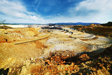 Mining bucket wheel excavator   