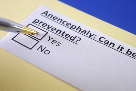 One person is answering question about anencephaly.