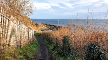Fototapeta na wymiar Fife Coastal Path from Burntisland to Kirkcaldy - Scotland - UK