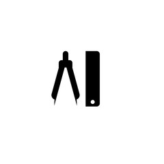 compass ruler icon