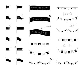 おしゃれな手書きの見出しやタイトルの装飾 素材 吹き出し Wall Mural Yugoro