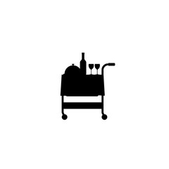 Food Trolley Vector Icon