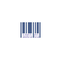 Barcode related icon on background for graphic and web design. Creative illustration concept symbol for web or mobile app