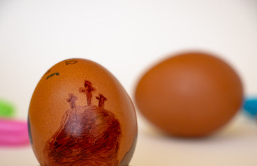 Easter egg painting ideas. Easter is a religious holiday. From a Christian perspective, Egg is a symbolic of the resurrection of Jesus Christ emergence from the tomb.