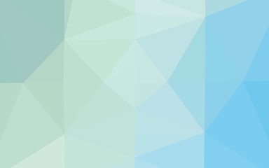 Light BLUE vector abstract mosaic pattern. Brand new colorful illustration in with gradient. Brand new style for your business design.