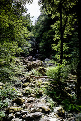 Fototapeta na wymiar Lodore Falls beck Lake District