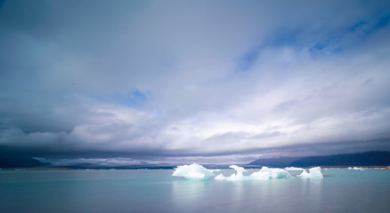 Iceland Lake with Melting Glaciers