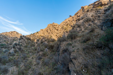 Steep landscape in Los Picachos in Spain