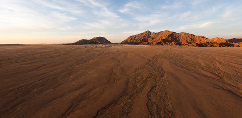 Fototapeta na wymiar A beautiful desertic landscape in Namibia