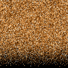 Red round gold glitter luxury sparkling confetti. 