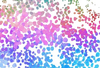Fototapeta na wymiar Light Multicolor, Rainbow vector pattern with liquid shapes.