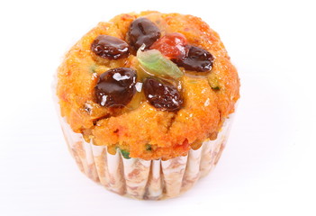 Cupcake on white background