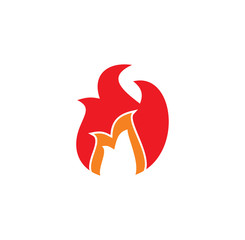 Fire related icon on background for graphic and web design. Creative illustration concept symbol for web or mobile app