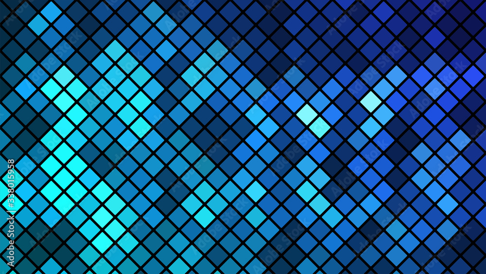 Fototapete Abstract background with modern colorful vector mosaic design. Colorful gradient mosaic backdrop. Modern geometric texture. Abstract digital technology design. Beautiful vector pattern.