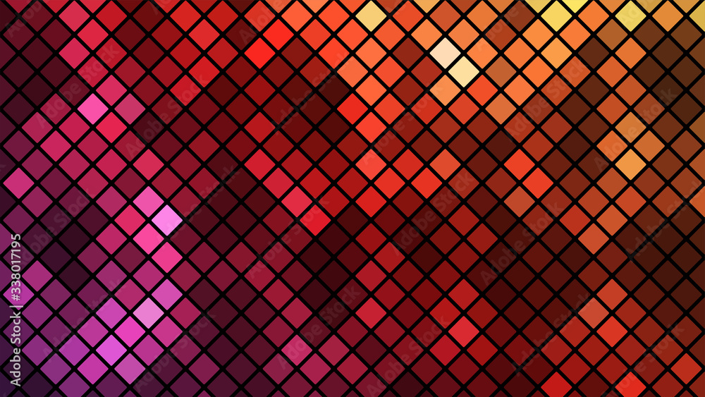 Aufkleber Abstract background with modern colorful vector mosaic design. Colorful gradient mosaic backdrop. Modern geometric texture. Abstract digital technology design. Beautiful vector pattern.
