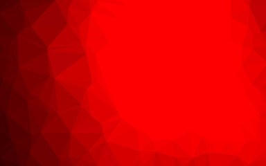 Fototapeta premium Light Red vector blurry triangle template. A vague abstract illustration with gradient. Textured pattern for background.