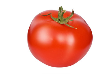 Tomato on a white background