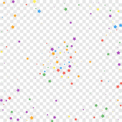 Festive confetti. Celebration stars. Joyous stars 