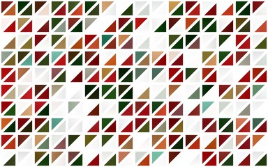 Fototapeta na wymiar Light Green, Red vector seamless template with crystals, triangles. Modern abstract illustration with colorful triangles. Trendy design for wallpaper, fabric makers.