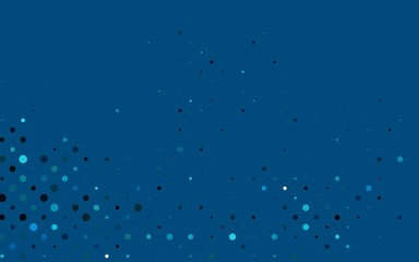 Light BLUE vector background with bubbles. Modern abstract illustration with colorful water drops. Design for business adverts.