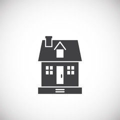 Estate related icon on background for graphic and web design. Creative illustration concept symbol for web or mobile app