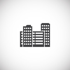 Estate related icon on background for graphic and web design. Creative illustration concept symbol for web or mobile app