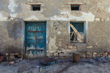 Berbera, Somaliland - November 10, 2019: Dilapidated Streets and Buildings during War in the Berbera City