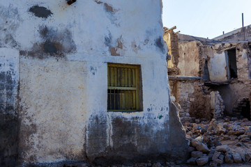 Berbera, Somaliland - November 10, 2019: Dilapidated Streets and Buildings during War in the Berbera City