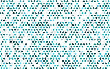 Light BLUE vector template in hexagonal style. Design in abstract style with hexagons. New template for your brand book.