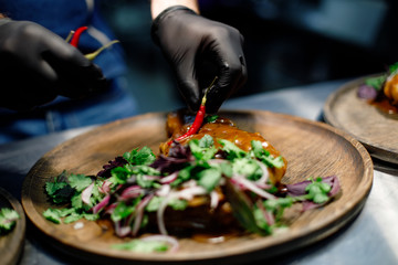 chef preparing food