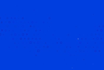 Light BLUE vector layout with circle spots, cubes.
