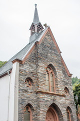 Fototapeta na wymiar Church in Bernkastel-Kues (in german Heilig-Geist-Kirche) Rhineland-Palatinate Germany