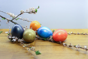 colorful easter eggs