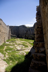 Inside Montsegur castle in France