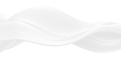 White abstract liquid wavy background