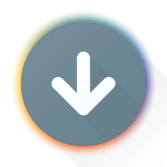 Download Down Arrow icon button illustration