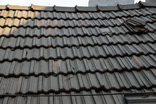 Picture of a house in a old village covered clay made roof tiles