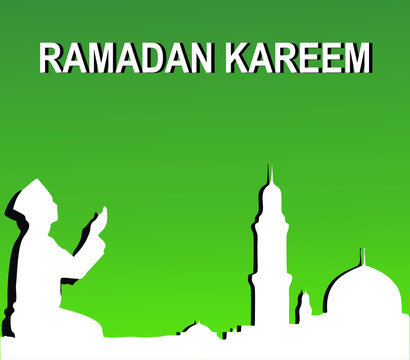 Ramadan Kareem Poster Vector Illustration Concept