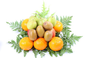 Healthy fruit isolated on white background