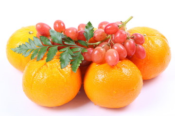 Healthy fruit isolated on white background