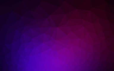 Obraz premium Dark Purple vector shining triangular pattern. Colorful illustration in Origami style with gradient. New texture for your design.