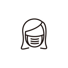 Use mask icon vector illustration