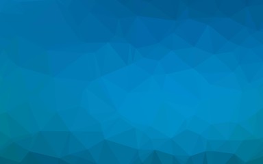 Light BLUE vector shining triangular pattern. Colorful illustration in Origami style with gradient.  Brand new style for your business design.