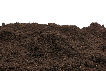 Black land for plant background.