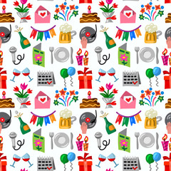 celebrations seamless pattern