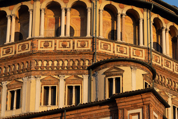 Church of Santa Maria delle Grazie in Milan, Italy. Dome