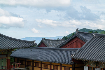 Famous Beomeosa temple scenic area in Busan, Korea