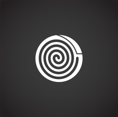 RFID related icon on background for graphic and web design. Creative illustration concept symbol for web or mobile app