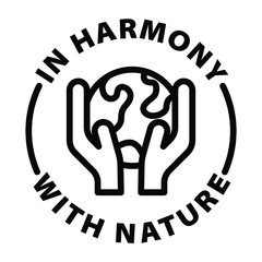 Obraz premium in harmony with nature icon