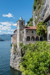 Naklejka premium The hermitage of Santa Caterina del Sasso 